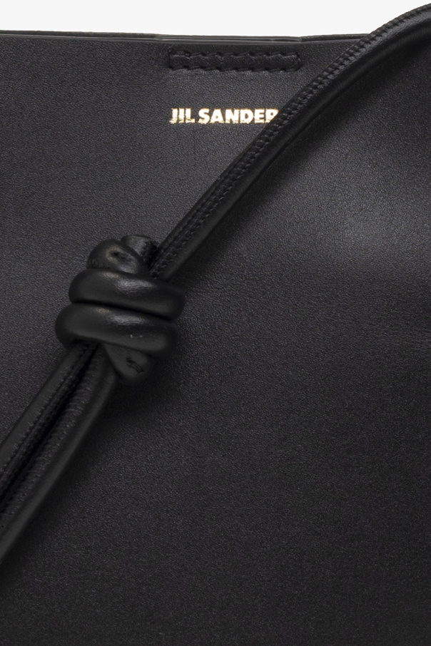 ★Jil Sander★ Small Tangle Ring Shoulder Bag Black J08WG000 JIL SANDER Tangle small leather shoulder bag | NET-A-PORTER